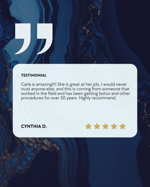 ✨ The greatest compliment isn&rsquo;t just beautiful results&mdash;it&rsquo;s unwavering trust.

Thank you, Cynthia, for your thoughtful words.

Hearing &ldquo;I would never trust anyone else&rdquo; from someone with decades of experience in aesthetics is incredibly meaningful. Carla&rsquo;s commitment has always been to deliver natural results through honest guidance, clinical expertise, and truly personalized care.

It&rsquo;s relationships like these that continue to define Frisco Beauty Nurse.

🤍 Thank you for being part of our community.

🌐 friscobeautynurse.com

#FriscoBeautyNurse #PatientExperience #NaturalAesthetics #FriscoTX #MedicalAesthetics