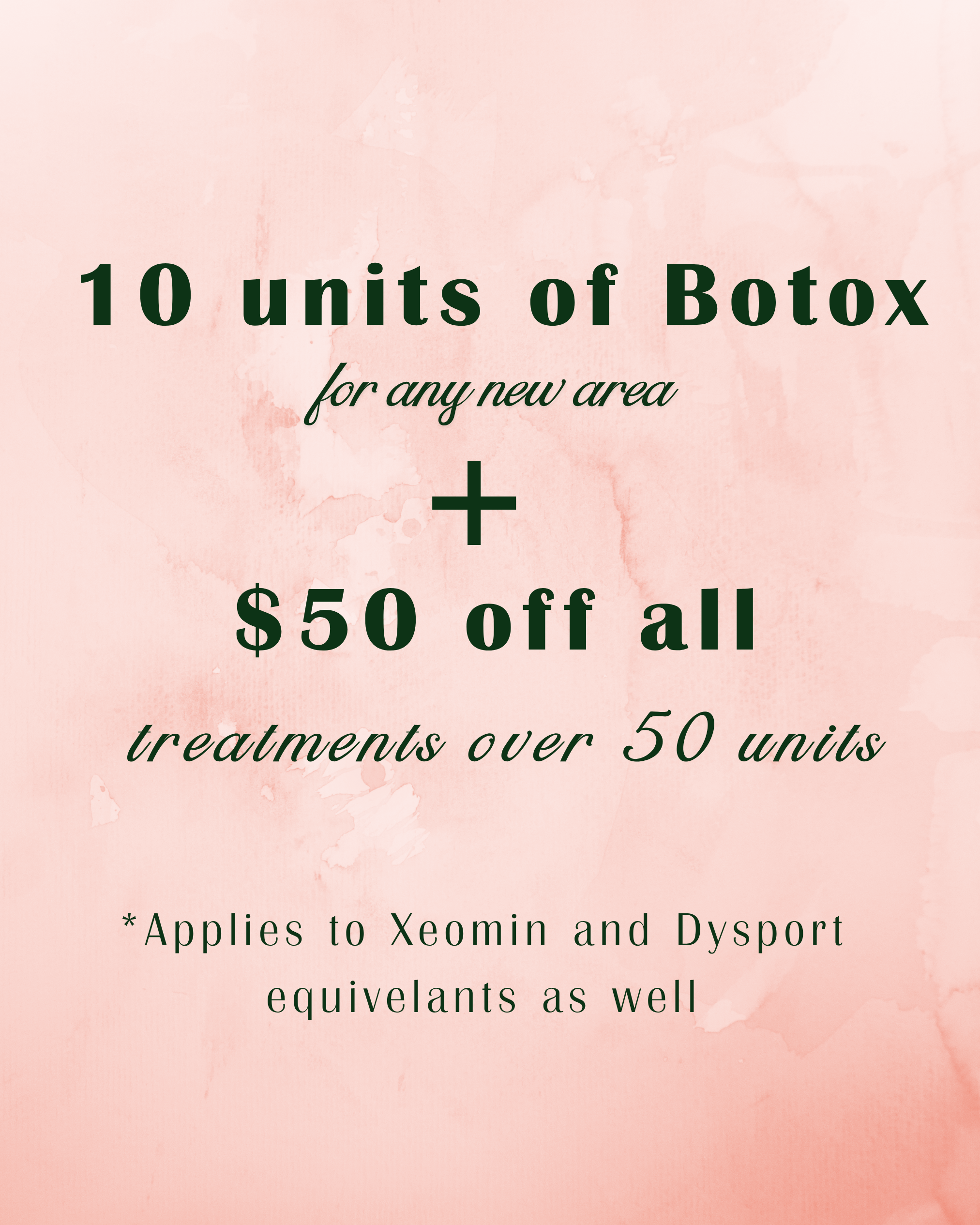 Beauty Bank injectable member specials