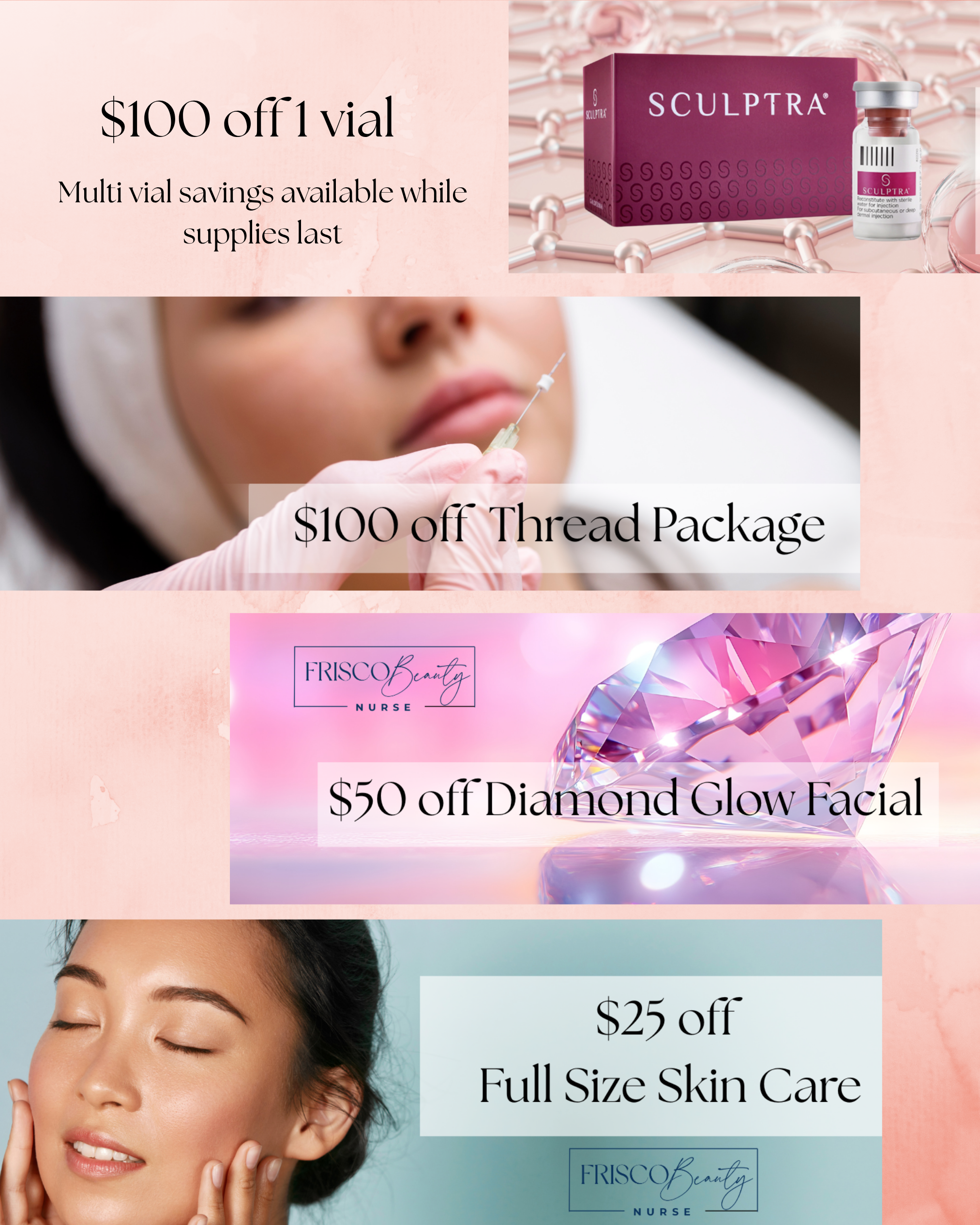 Beauty Bank skincare and facial member specials